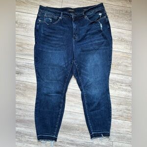 Judy Blue Hi-Waisted Tummy Control Clean Skinny Denim Size 24